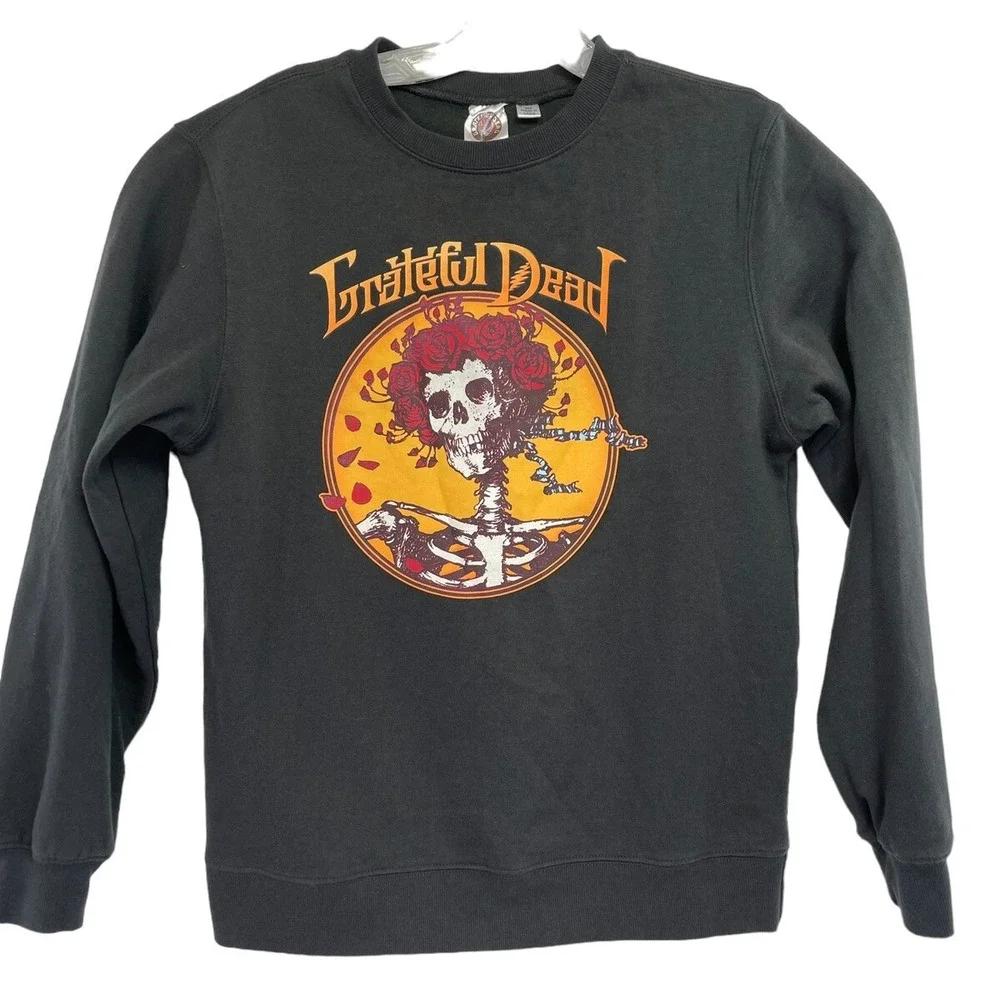 Grateful Dead Sz Small  Black Pullover Sweatshirt (X31)‎ NW/OTs